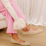 The Aurora Raffia Woven Flats