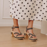 The Adelaide Raffia Woven Platform Heel in Natural