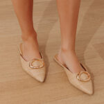 The Nova Raffia Woven Flats