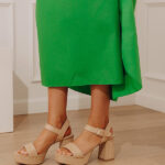 The Macey Raffia Woven Block Heel