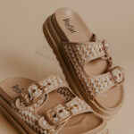 Word On The Street Woven Platform Sandal in Oatmeal