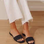 Our Lil Secret Polk Dot Sandal in Black