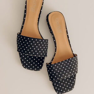 Our Lil Secret Polk Dot Sandal in Black