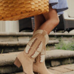 The Fairy Faux Suede Cowboy Boot